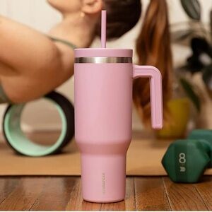 Hydrapeak voyager 40oz tumbler with handle‎ in Mauve